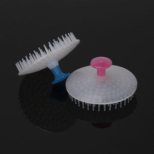 Silicone Scalp Massager Brush Set of 2 | Shampoo Hair Growth Tool