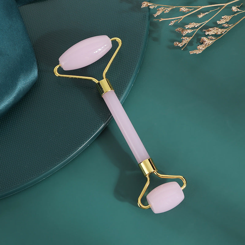Natural Jade Roller & Gua Sha Set | Facial Massage Skincare Tool