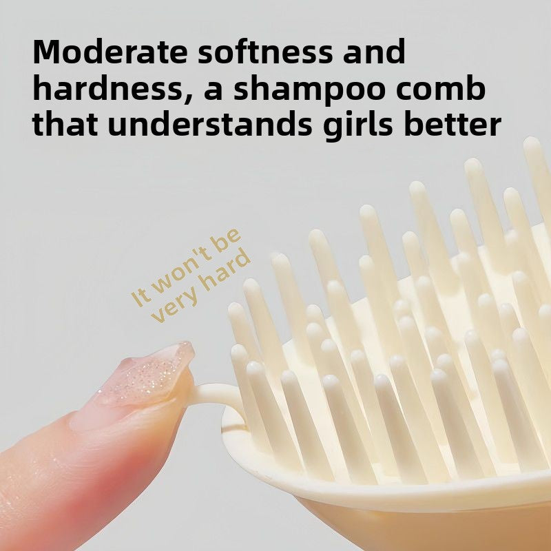 Silicone Scalp Massager Brush Set of 2 | Shampoo Hair Growth Tool