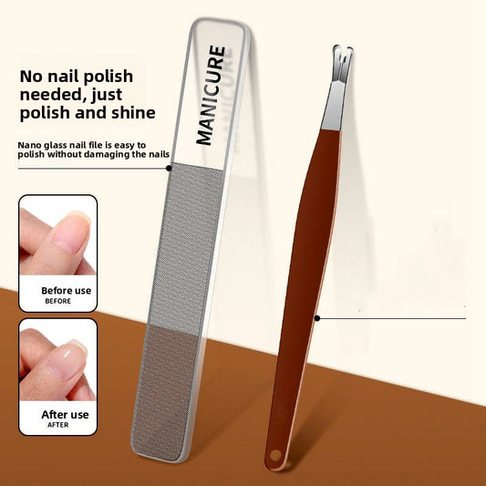 Manicure Set for Women | 10pc Stainless Steel Nail Clipper Kit