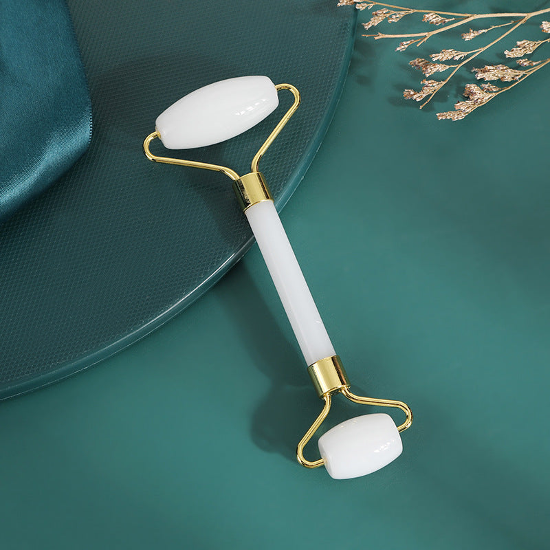 Natural Jade Roller & Gua Sha Set | Facial Massage Skincare Tool