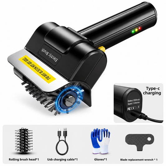 Electric BBQ Grill Cleaning Brush – Safe Bristle-Free Cleaner