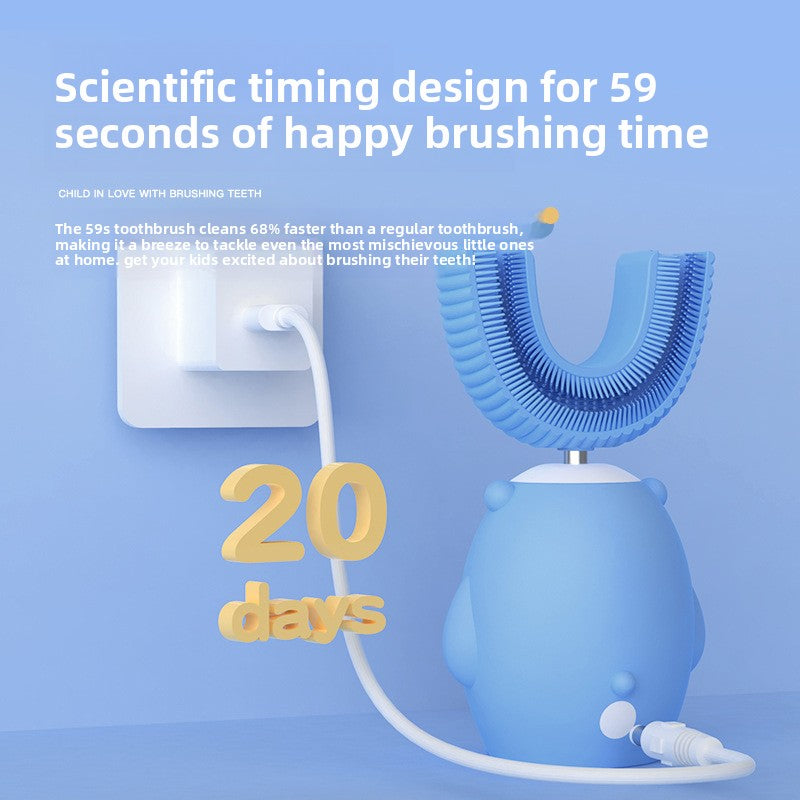 Electric U-Shaped Toothbrush – 360° Whitening & Deep Clean