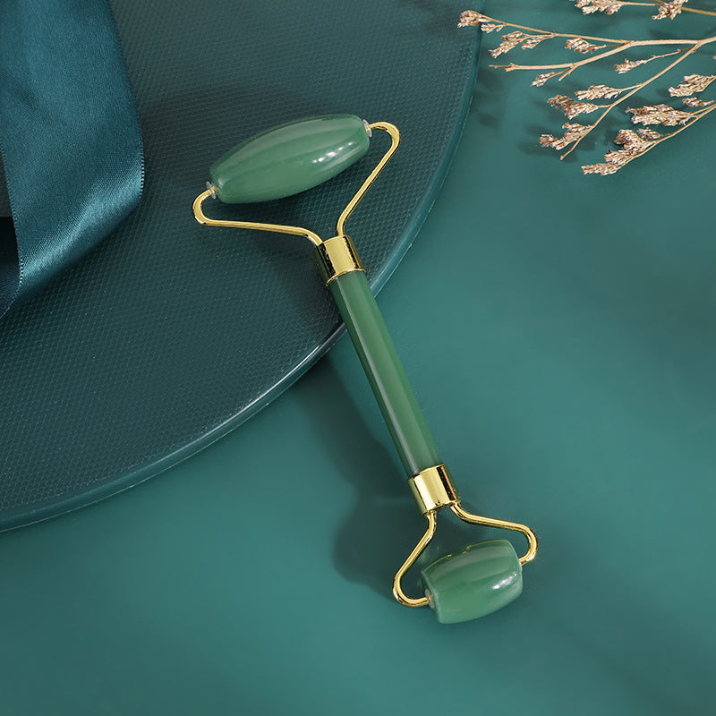 Natural Jade Roller & Gua Sha Set | Facial Massage Skincare Tool