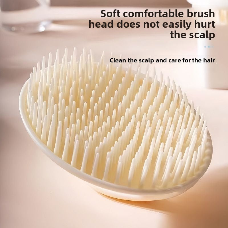 Silicone Scalp Massager Brush Set of 2 | Shampoo Hair Growth Tool