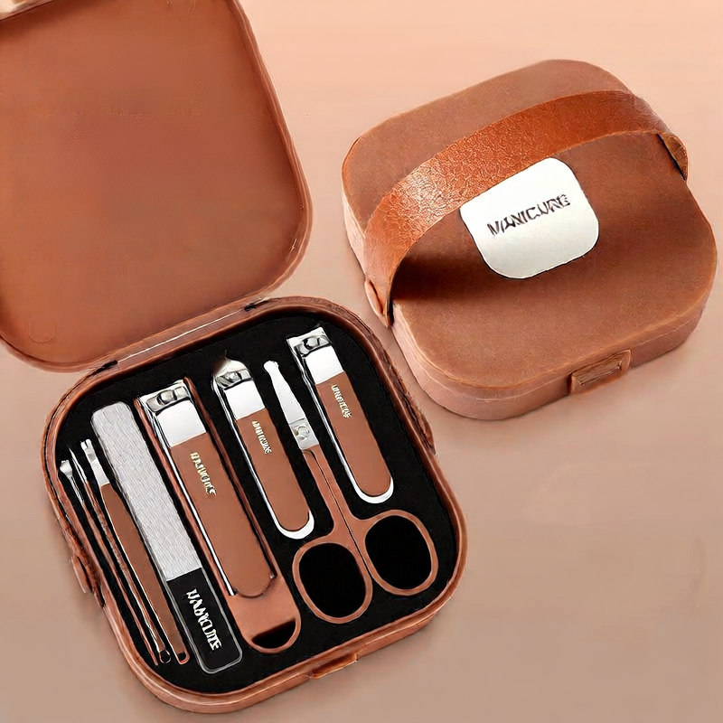 Manicure Set for Women | 10pc Stainless Steel Nail Clipper Kit