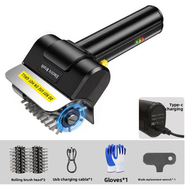 Electric BBQ Grill Cleaning Brush – Safe Bristle-Free Cleaner